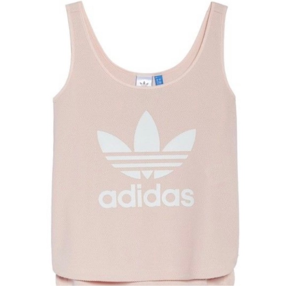 ADIDAS ORIGINALS LOOSE TREFOIL CROP TANK TOP - Picture 2 of 6